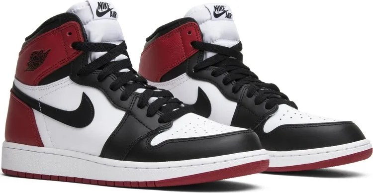 Air Jordan 1 Retro BG Black Toe 2016, white