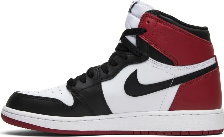 Air Jordan 1 Retro BG Black Toe 2016, white