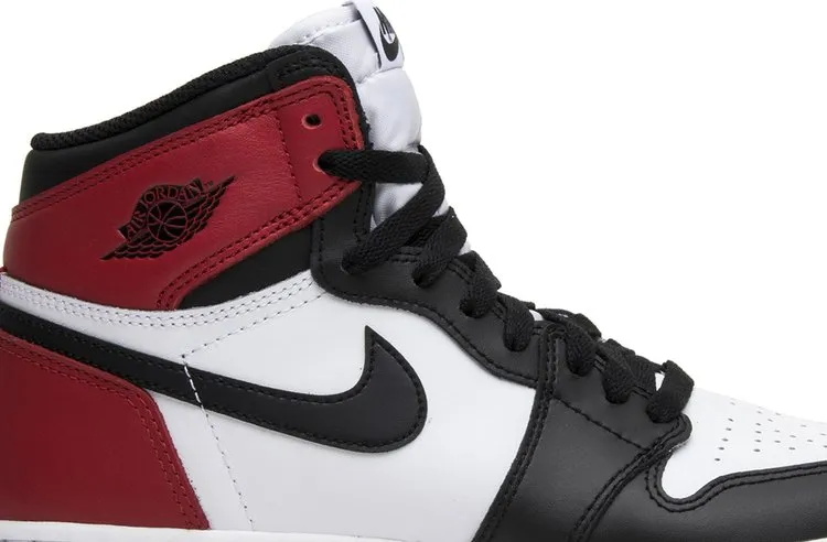 Air Jordan 1 Retro BG Black Toe 2016, white