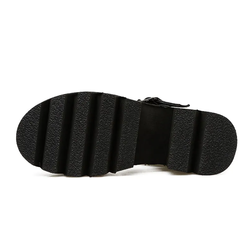 Ankle Strap Alternative Fashion Women's Sandals / Open Toe Platform Shoes with High Thick Heels
