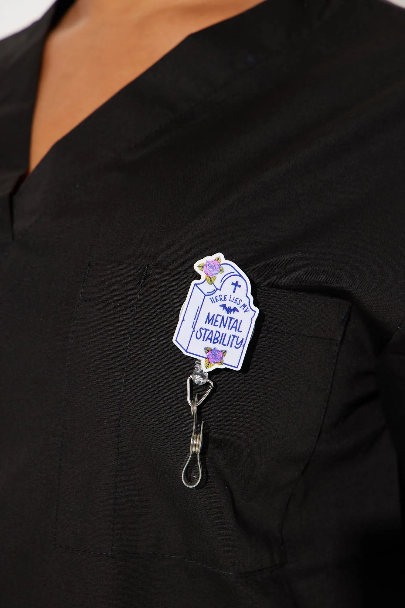 Baddie On Duty 2 Piece Nurse Badge - Multi Color