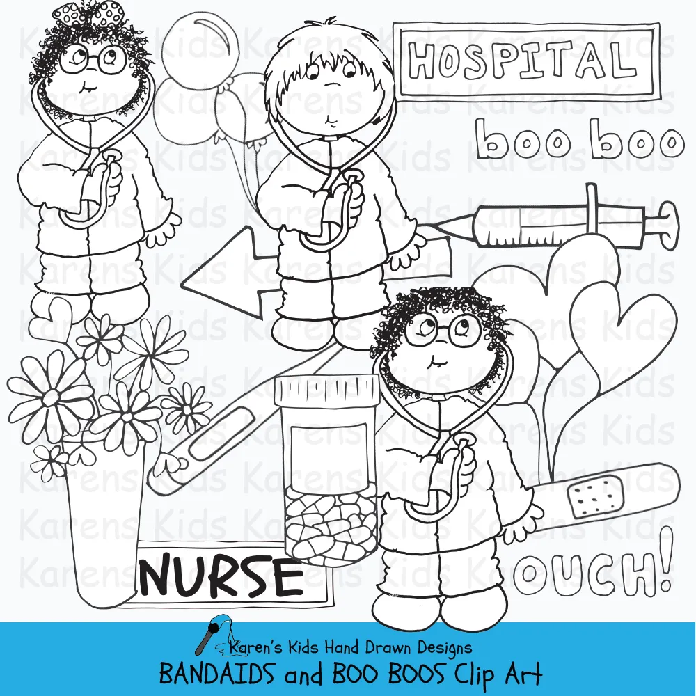 Clip Art Bandaids and Boo Boos