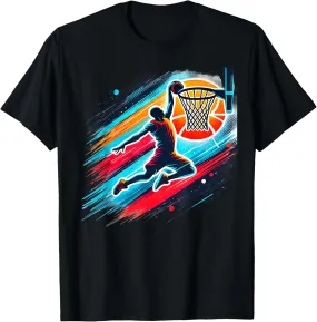 Cool Boys Basketball Shirts Men Kids Boys 10-12 12-14 Gifts T-Shirt