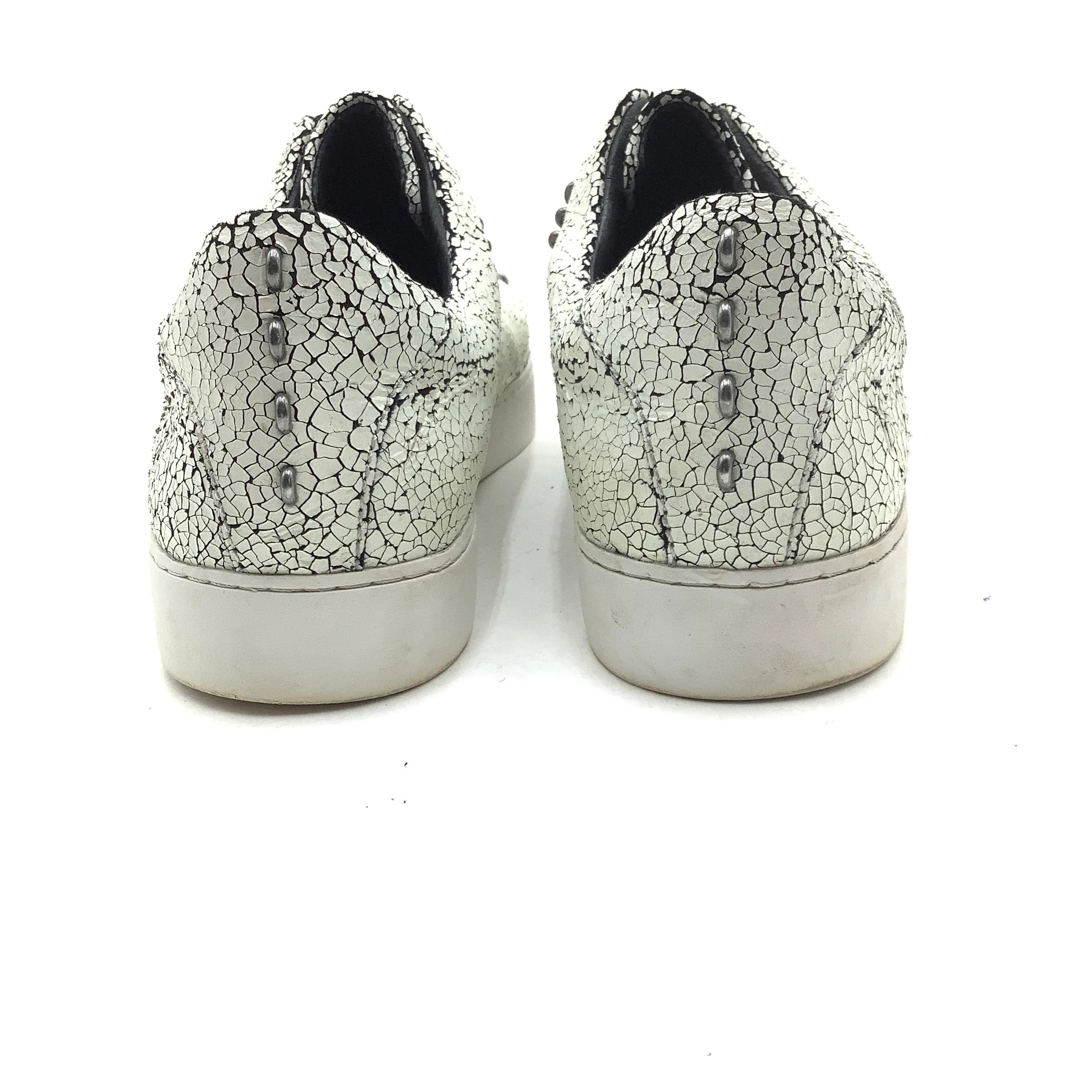 Frye Slip On Lena Rebel White Crackle Sneakers Size 11