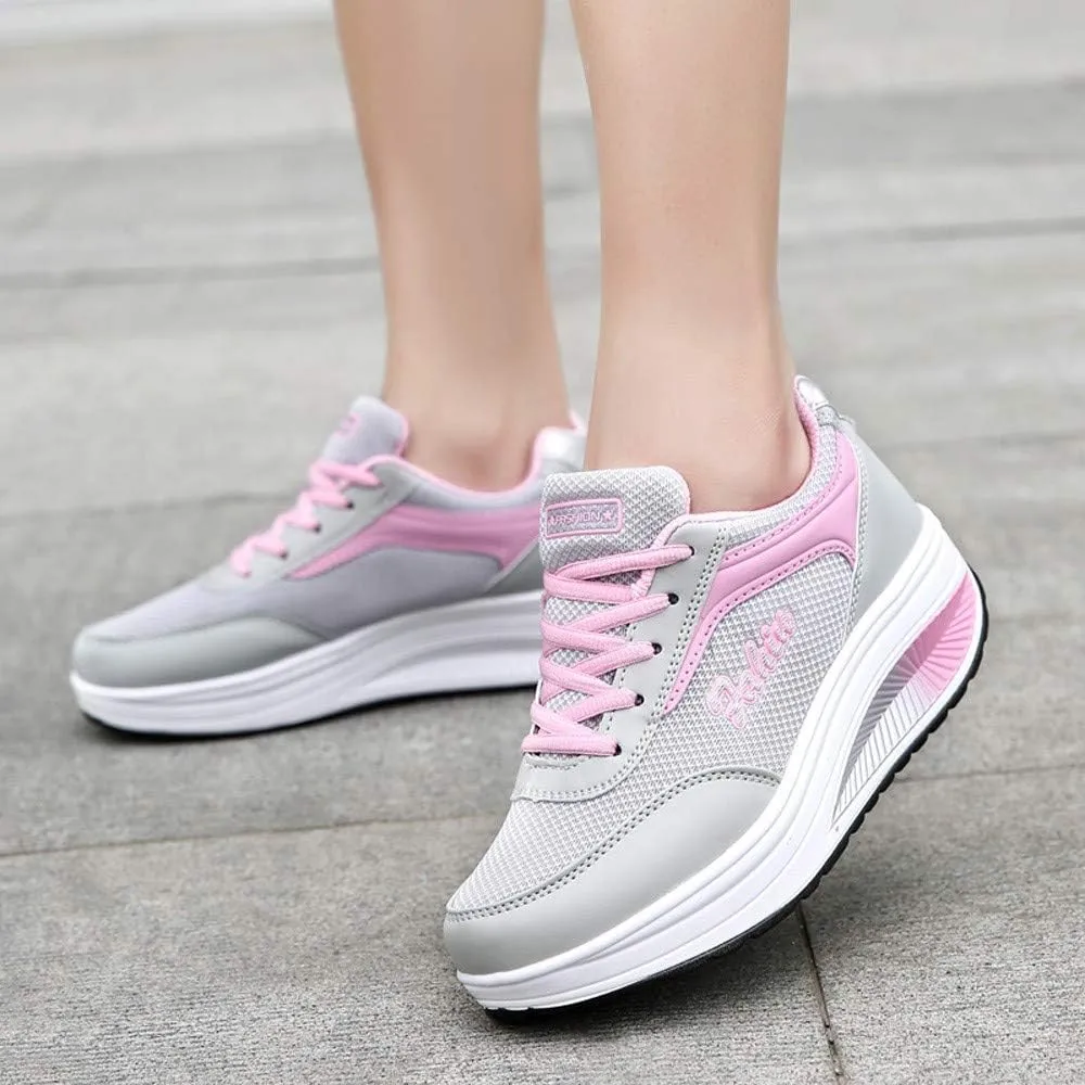 High Top Sneakers for Women Wide Width Zapatos para Mujer De Vestir Comodos Bajitos Workout Shoes for Women Gym Slip On Black Platform Sneakers for Women Zapato Ortopedico para Mujer De Vestir