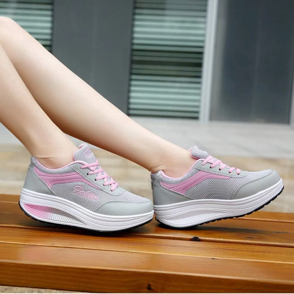 High Top Sneakers for Women Wide Width Zapatos para Mujer De Vestir Comodos Bajitos Workout Shoes for Women Gym Slip On Black Platform Sneakers for Women Zapato Ortopedico para Mujer De Vestir