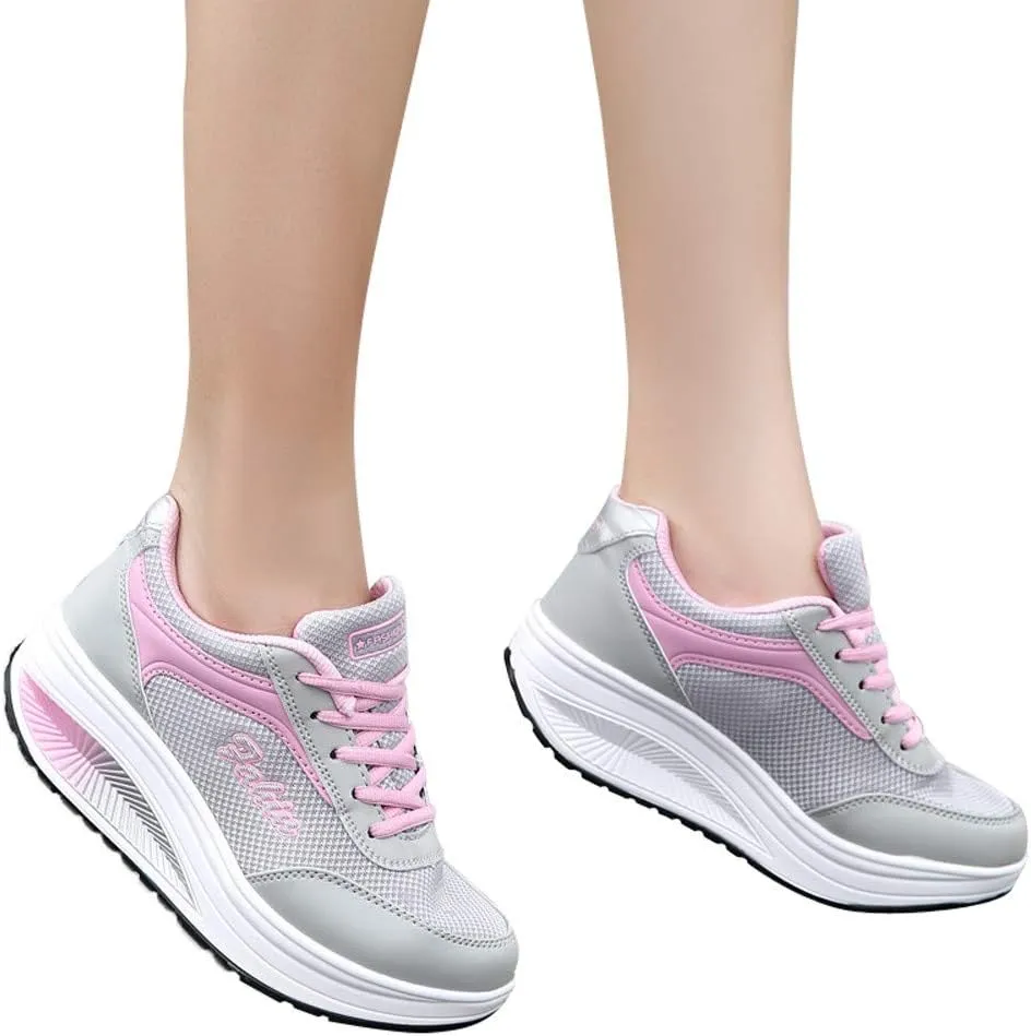 High Top Sneakers for Women Wide Width Zapatos para Mujer De Vestir Comodos Bajitos Workout Shoes for Women Gym Slip On Black Platform Sneakers for Women Zapato Ortopedico para Mujer De Vestir