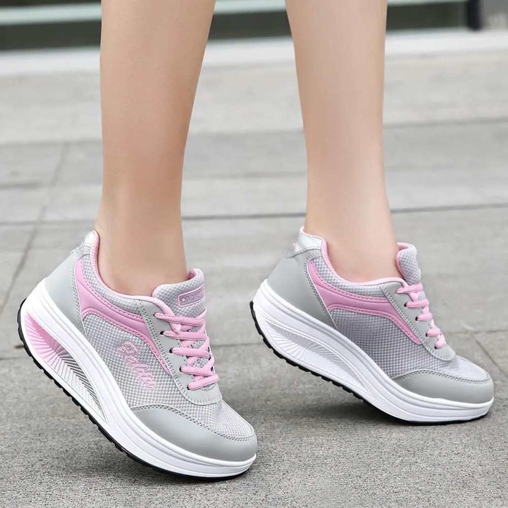 High Top Sneakers for Women Wide Width Zapatos para Mujer De Vestir Comodos Bajitos Workout Shoes for Women Gym Slip On Black Platform Sneakers for Women Zapato Ortopedico para Mujer De Vestir