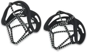 Ice Cleats for Shoes and Boots with Springs for Men and Women, Snow Non Slip Spikes Grips Mountain Climbing Footwear Traction Cleats Crampons, Great Winter Hiking, Walking, Ice