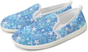 Jeiento Womens Tropical Style Slip-On Loafers Dressy Shoes Non Slip Walking Flat Shoes