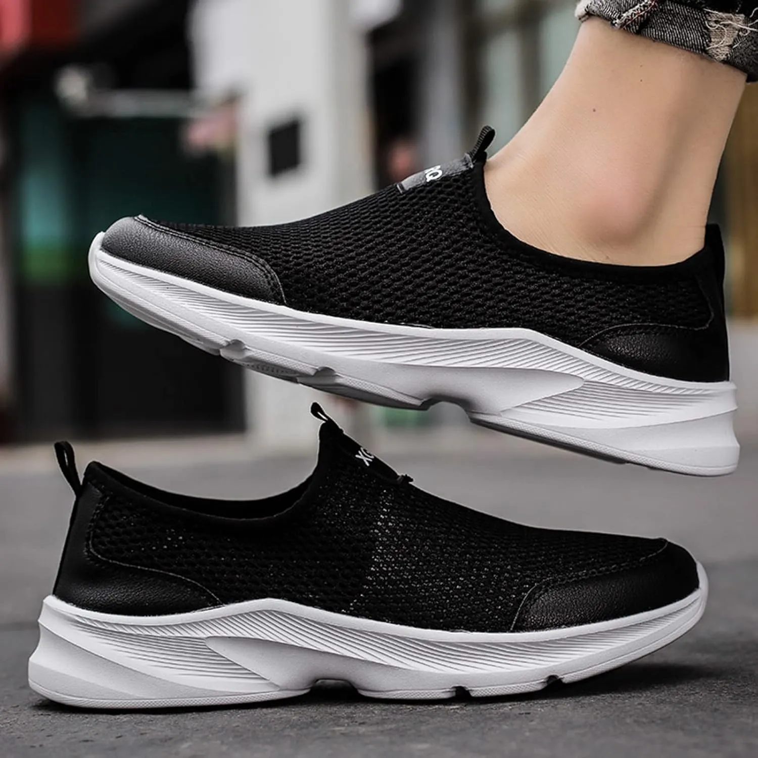 Men's Shoes Men's Fashion Sneakers Tennis Shoe for Men Slip on Shoe for Men Sport Running Trail Sneaker