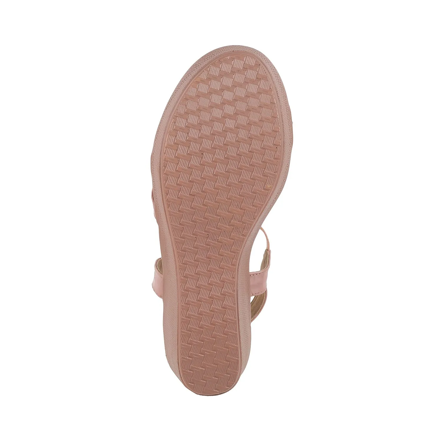 Metro Women Pink Wedge Heel Sandal