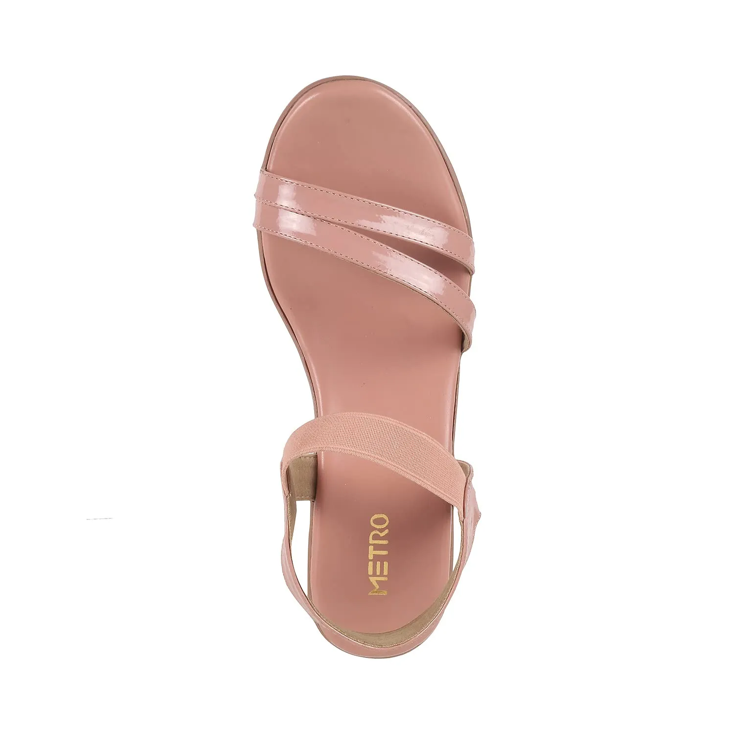 Metro Women Pink Wedge Heel Sandal