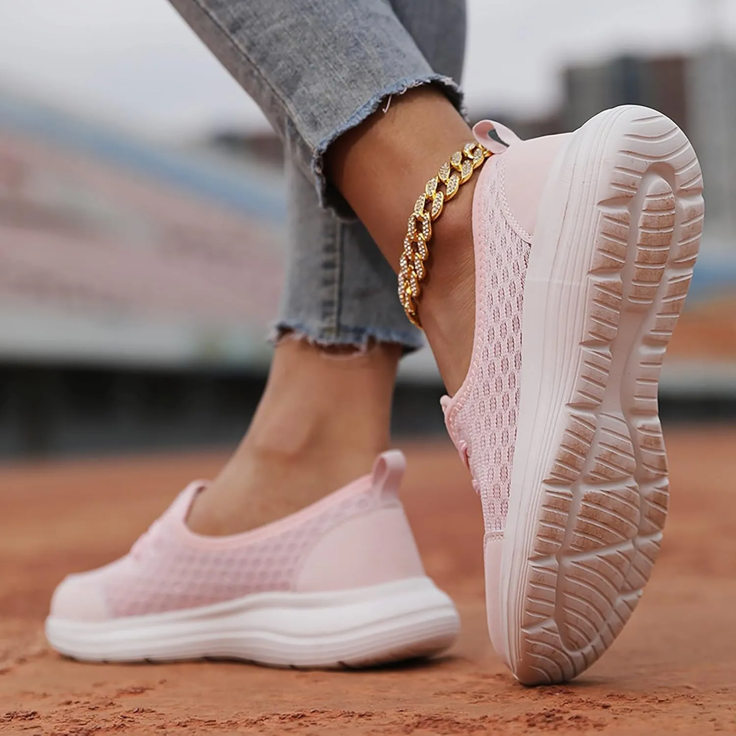 Non Slip Work Shoes Women Food Service Casual Shoes Slip On Men's Fashion Sneakers Running Lightweight Tennis Non Slip White Basketball Shoe Loafers Shoe
