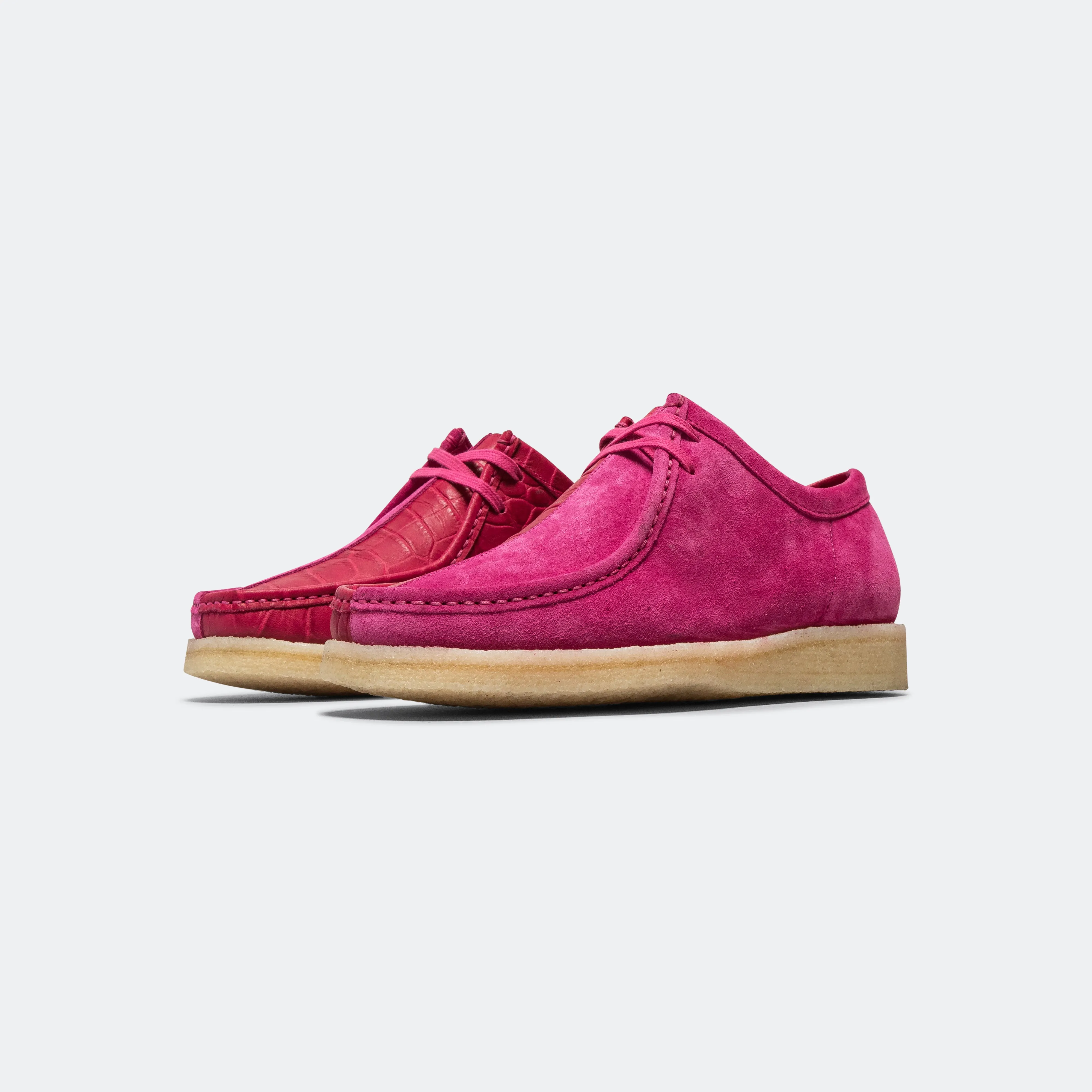 P204 × UP THERE - Pink Suede/Pink Croc