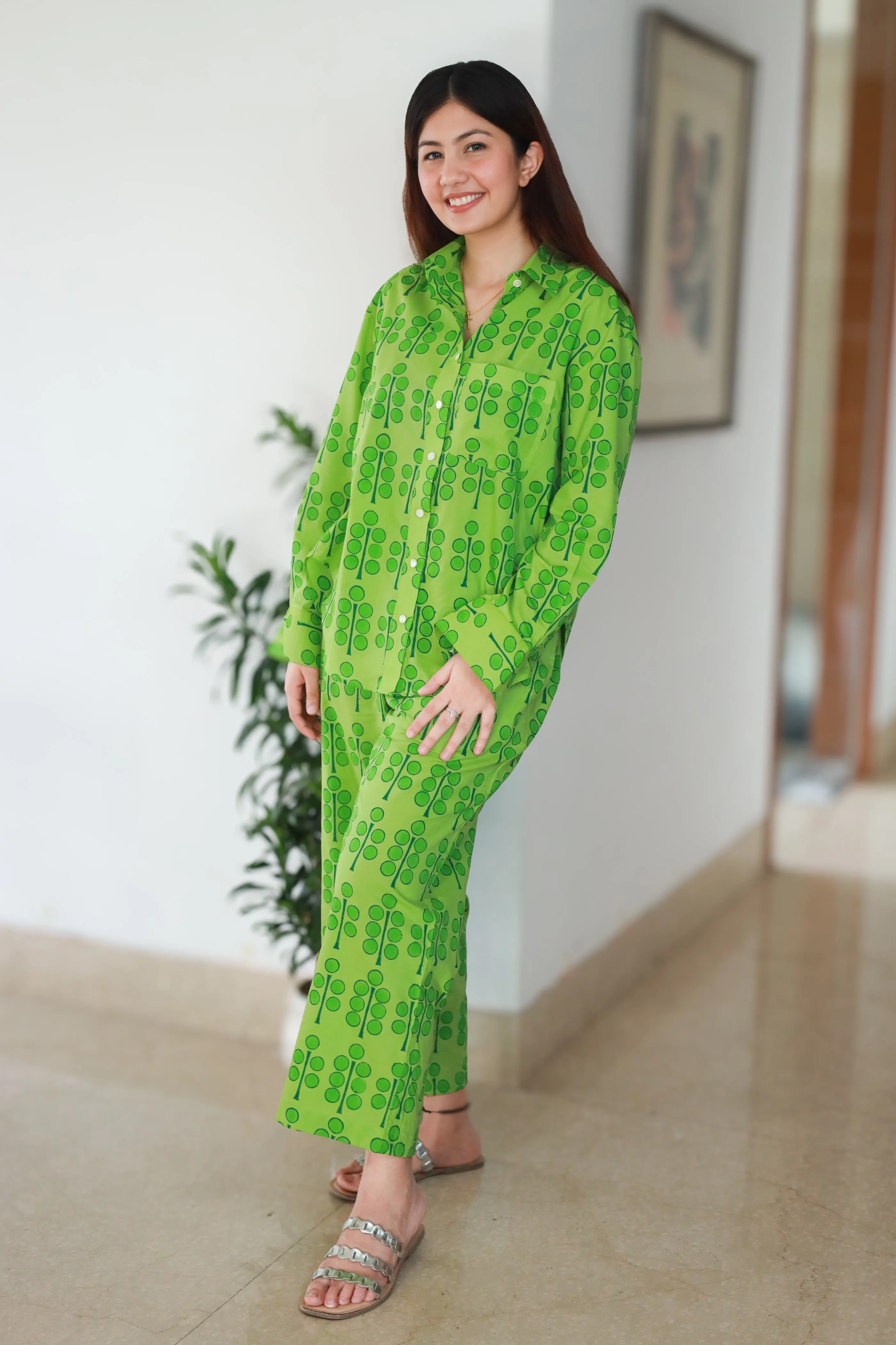 Polka Stem Green Co-ord set