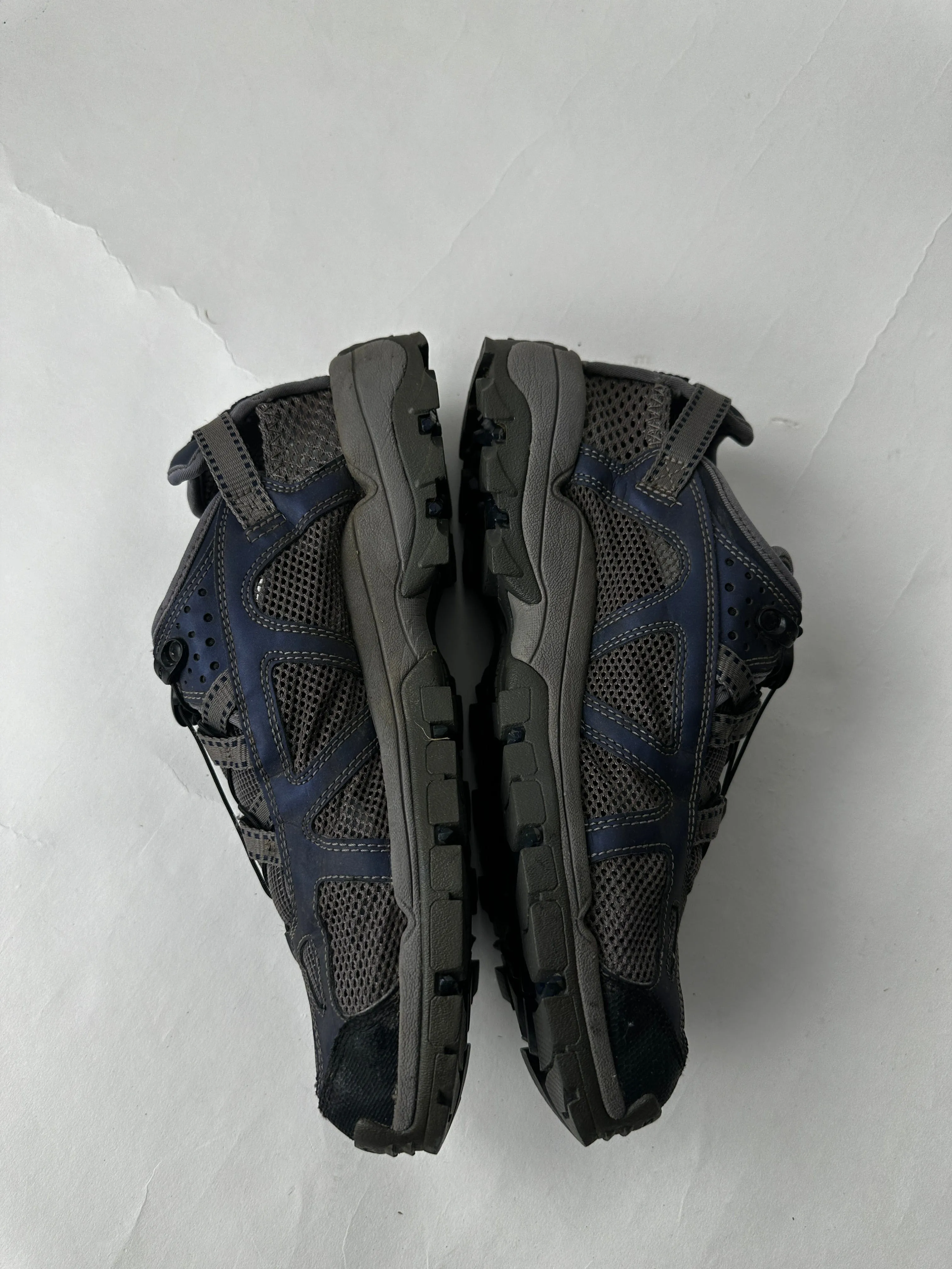 Salomon Techamphibian Mens 10.5 Grey Blue Mesh Hiking