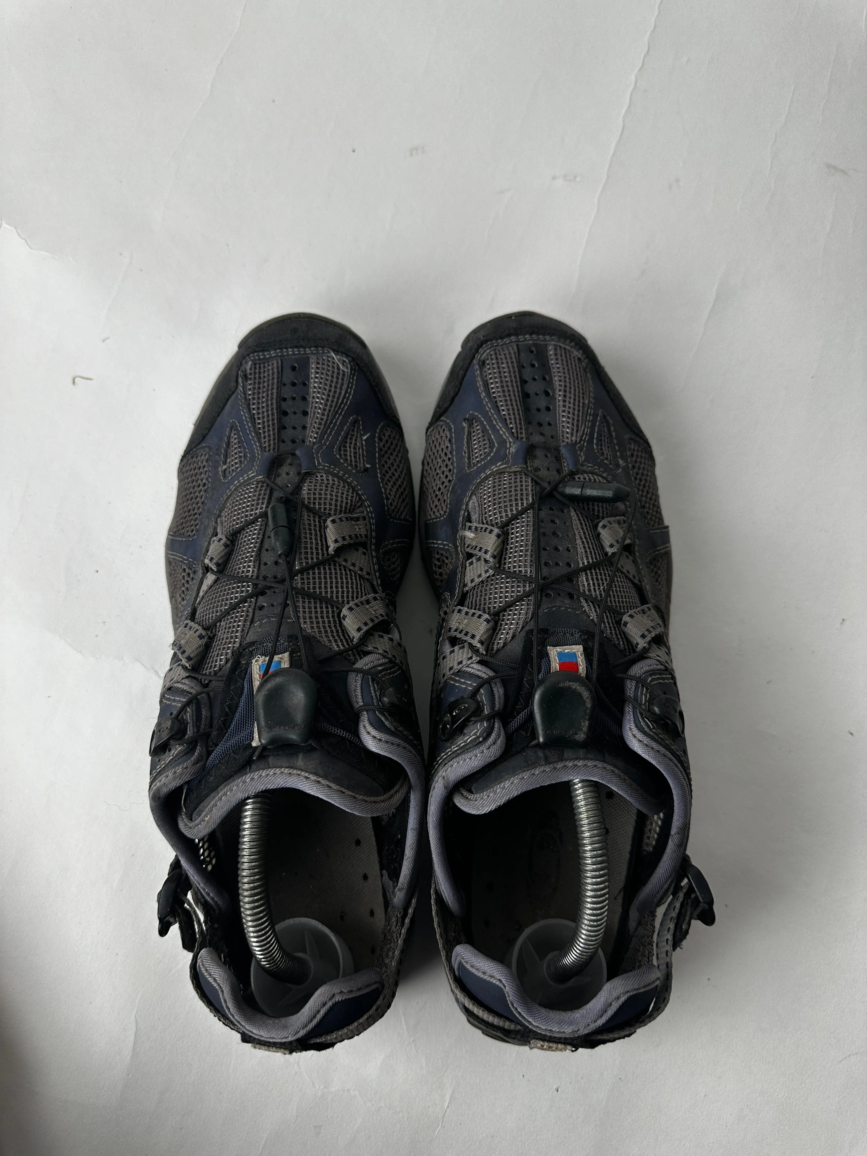 Salomon Techamphibian Mens 10.5 Grey Blue Mesh Hiking
