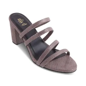 tresmode 239-IMULATE Grey Women Dress Block Heel Sandals EU/40 UK/7
