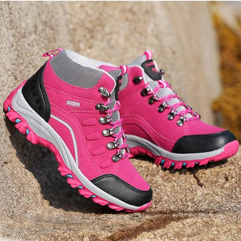 Women's Waterproof Hiking Shoes Outdoor Running Trail Hiker Non-Slip Casual Climbing Backpacking Shoes