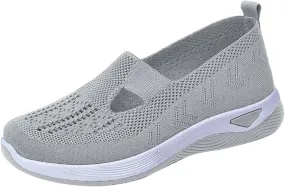 Women's Woven Orthopedic Breathable Soft Walking Running Shoes for Men Wide Feet Men's Shoes Casual Slip On Sneakers Black Tennis Shoe Loafers Shoe