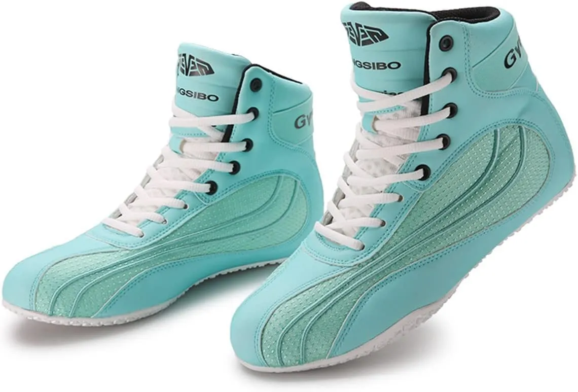 Youth Sports Boxing Shoes Breathable Men??s Wrestling Shoes Fitness Sanda Shoes Ankle Guard Squat Shoes Non-Slip Fighting Shoes High-top Training Competition Shoes for Men Bodybuilding Boots