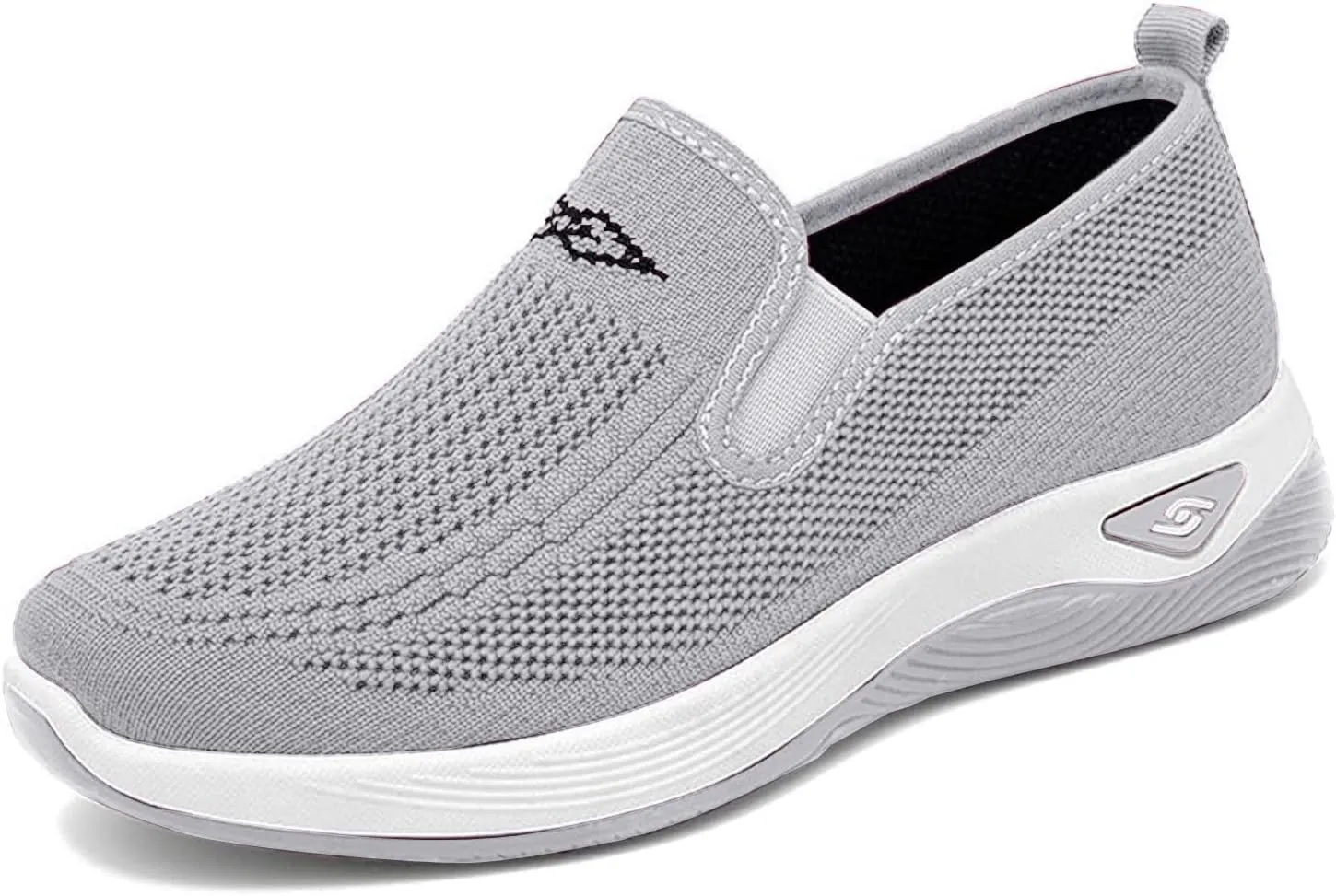 ZWRXW Women's Woven Orthopedic Shoes Diabetic Arch Support Slip On Walking Shoes Mesh Up Running Going Out Flat Sneaker Comfortable Lightweight Breathable Soft Shoe Healthy Footwear